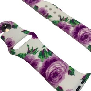 Watch purple flower band